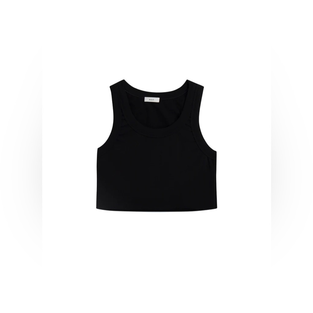 A.L.C $88 Halsey Cropped Cotton Rib Tank - Picture 5 of 7